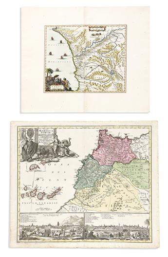 (AFRICA.) Collection of 28 sixteenth-to-eighteenth-century engraved maps.
